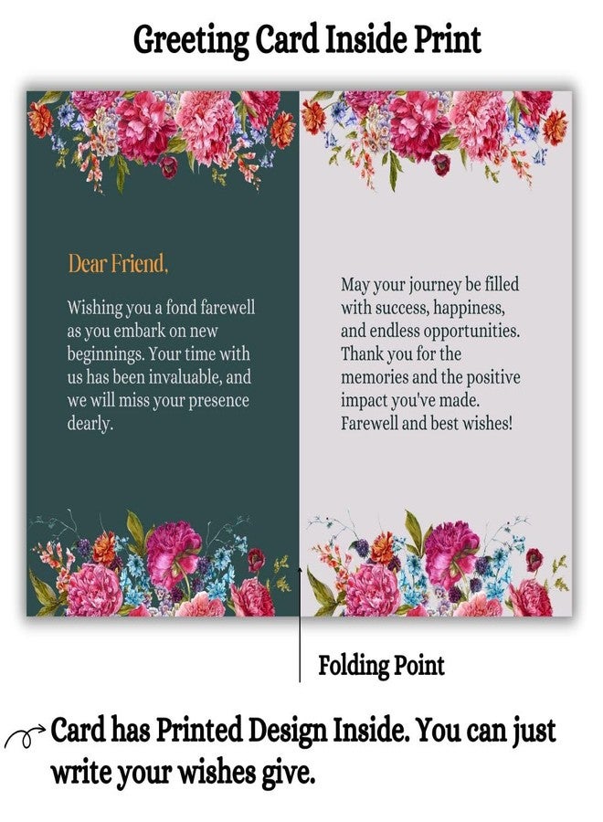 AanyaCentric Farewell Greeting Card Gift - Prefilled Message Card with Envelope - 5.8 x 8.3 inch A5 Size - Image 3